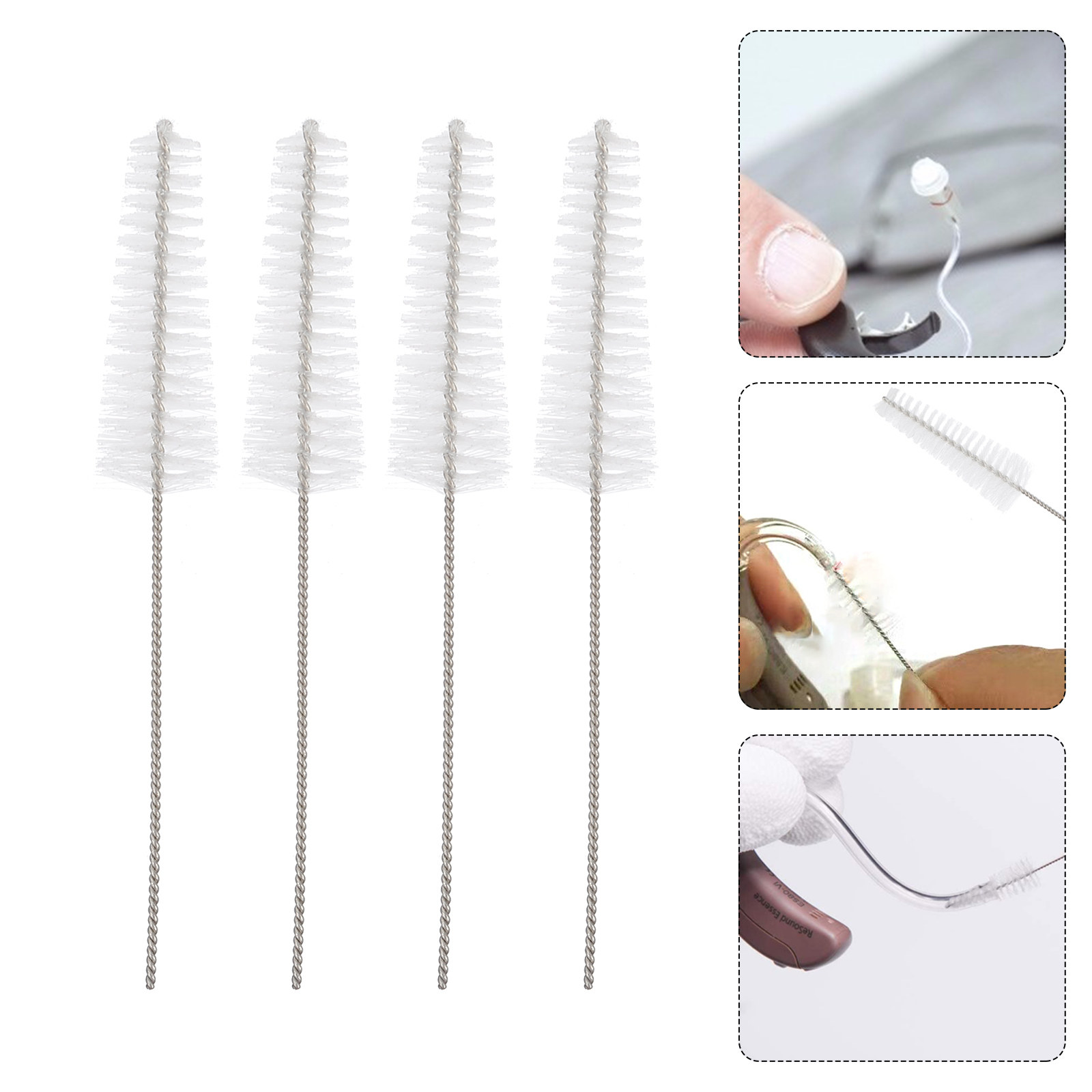 Ear Wax Remover - 5 stuks gehoorapparaat reinigingsborstel lange reikwijdte