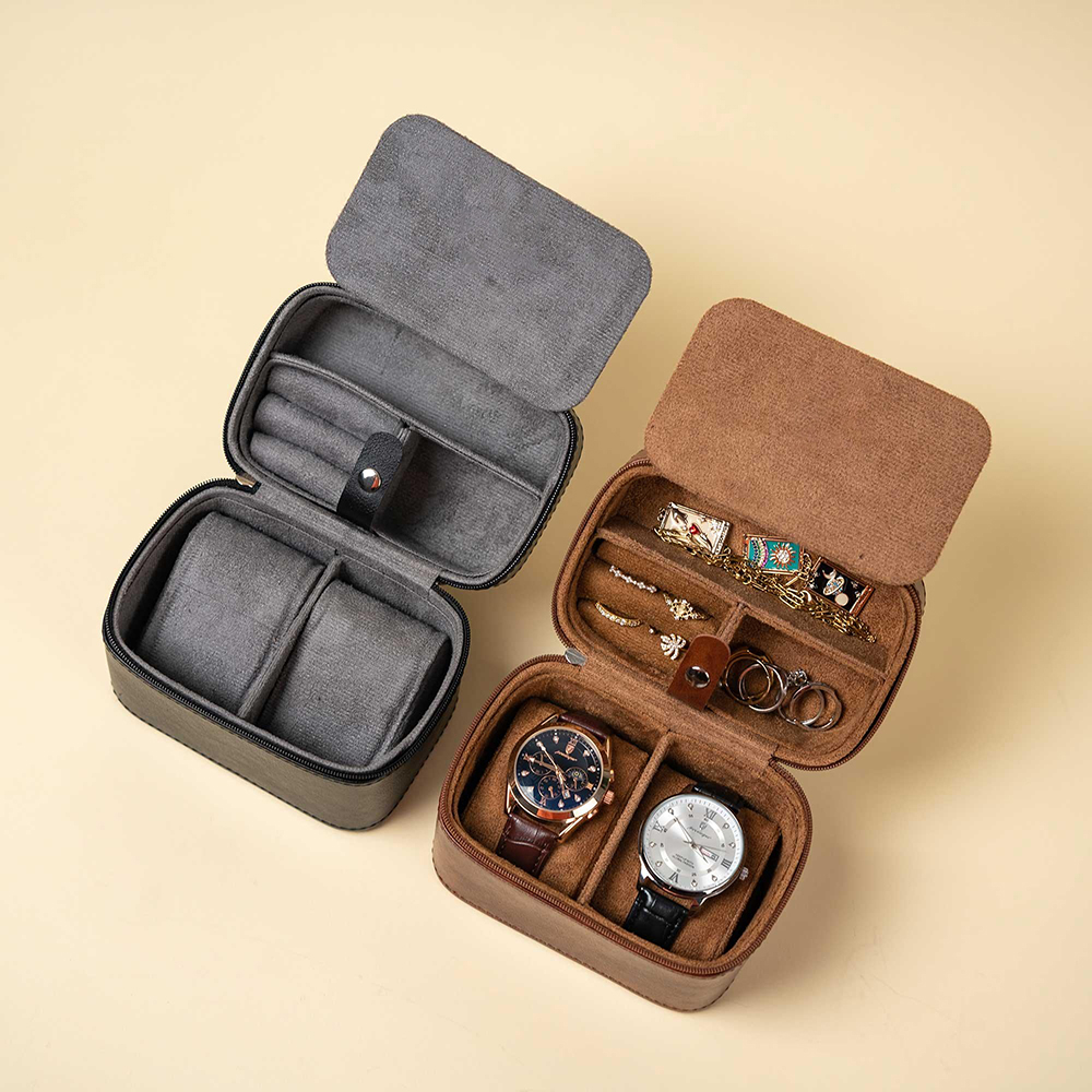 Men'S Grooming Boxes - Gepersonaliseerde horlogedoos voor mannen Reissieradendoos Lederen