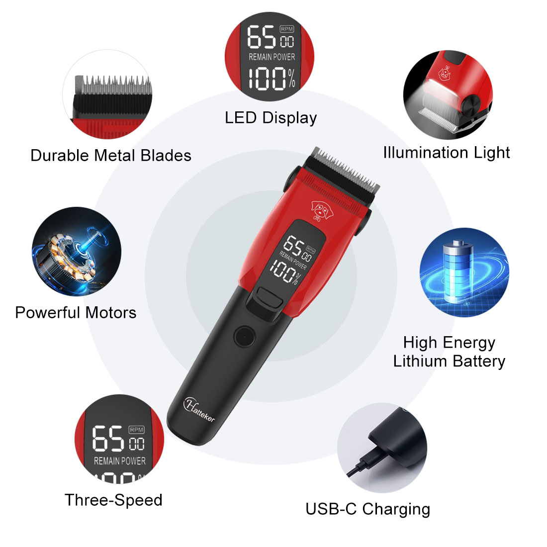 Hatteker Elektrische Honden- e - Hair Clipper Professional recensie en prijs