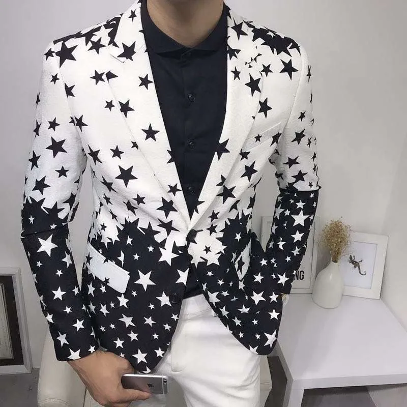 Sterrenprint Slim Fit Blazers  - Men'S Grooming Brands recensie en prijs