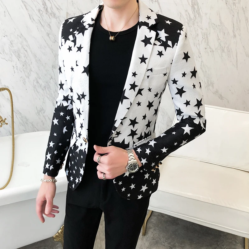 Sterrenprint Slim Fit Blazers  - Men'S Grooming Brands recensie en prijs